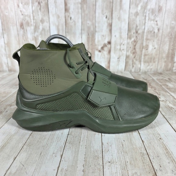 Puma‎ Fenty by Rihanna Training Shoes Olive Green Fashion Sneakers US 6 - Picture 1 of 8